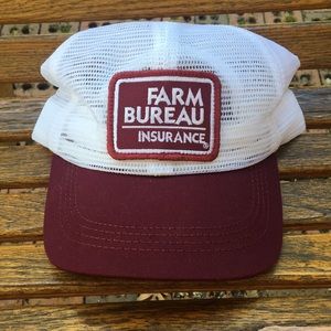 Farm Bureau insurance farmers full mesh 6 panel hat SnapBack trucker cap NWOT